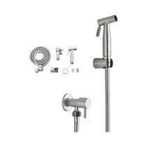 Torneira De Parede Preta Em Aço Inoxidável 304 Níquel Para Bidê Feminino Com Jato Único De Água Fria