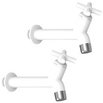 Torneira De Parede Reforçada Plástica 15Cm Para Pia 02 Un