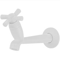 Torneira de Pia Cross Branca 15 cm 1/2"" e 3/4"" - 300000459 - TIGRE