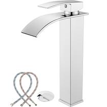 Torneira de pia de banheiro Midanya Waterfall Single Handle Chrome