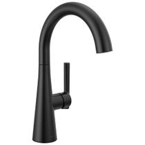 Torneira de pia de bar Delta Modern Matte Black com alça única Torneira de pia de bar Delta Modern Matte Black com alça única