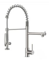 Torneira de pia de cozinha Fapully Commercial Pull Down Brushed