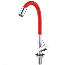 Torneira de pia flexivel de metal mesa cozinha cor vermelha Torneira de pia flexivel de metal mesa cozinha cor vermelha