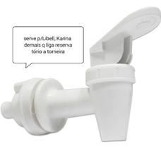 Torneira de silicone (para sistema mangueira que liga reservatório a torneira) - Branca Torneira de silicone (para sistema mangueira que liga reservatório a torneira) - Branca