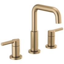 Torneira Delta Nicoli Brushed Gold, 3 furos, 8 polegadas, ampla Torneira Delta Nicoli Brushed Gold, 3 furos, 8 polegadas, ampla