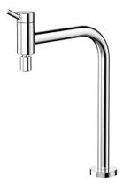 Torneira Docol Nova Loggica Bica Alta Móvel 90 Acabamento Cromado Cor Prateado