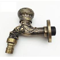 Torneira Dragão Vintage Jardim Lavanderia Rústica Retro Tanq