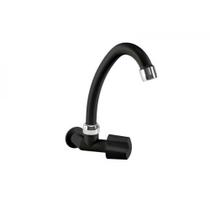 Torneira Duda Cozinha Bica Movel Madri Preta 1/2"