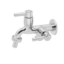 torneira dupla saida tanque lavanderia 1/4 de volta acabamento palito