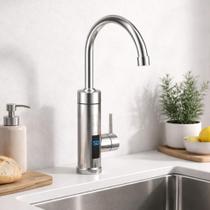 Torneira Elétrica 220v Misturador Monocomando Para Cozinha Banheiro Bico Giratório Torneira Elétrica 220v Misturador Monocomando Para Cozinha Banheiro Bico Giratório