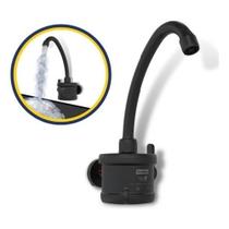 Torneira Elétrica de Parede para Cozinha 110V com Volante 1-4 de Volta Acetinado Mate Preto OEM