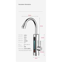 Torneira Elétrica Gourmet 220 V Com Display Led Cozinha