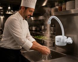 Torneira Elétrica Lorenzetti Loren Easy 4800W 127V de Parede para Cozinha Torneira Elétrica Lorenzetti Loren Easy 4800W 127V de Parede para Cozinha