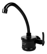 Torneira Elétrica Para Cozinha De Parede Agua Quente Cor Preto Liso 220v/5500w Enerbras