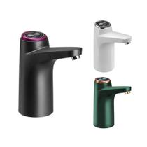 Torneira Elétrica Portátil Bomba de Água 2 Modos Galão Filtro Recarregável USB