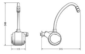 Torneira Elétrica Versátil 5500w 220v Branca Lorenzetti Torneira Elétrica Versátil 5500w 220v Branca Lorenzetti