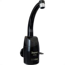 Torneira Eletrica Zagonel Luna Bica Movel Parede Preta 4 Temperaturas 5500W. X 127V.