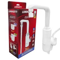 Torneira Eletrônica Lorenzetti Essence de Mesa 5.500W Branco com Acabamento em Branco - 220v