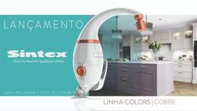 Torneira Eletronica Sintex Branca/Cobre - PAREDE/BANCADA 6500W 220V