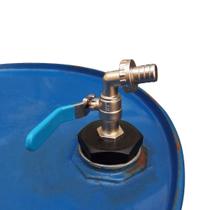 Torneira Esfera Para Tambor 200l Com Adaptador 2 X 20mm