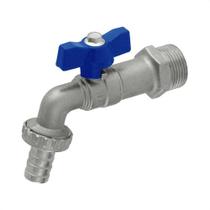 Torneira Esfera Tanque Jardim 3/4 X 3/4 Borboleta Ivm Italy - Fosco - Cromado