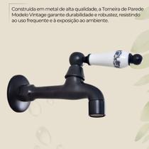 Torneira Estilo Provençal Jardim Cozinha Banheiro Lavabo Rústica Metal Manopla de Cerâmica Elegante Torneira Estilo Provençal Jardim Cozinha Banheiro Lavabo Rústica Metal Manopla de Cerâmica Elegante