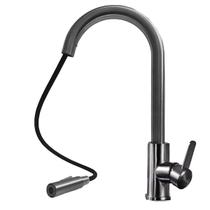 Torneira Extensivel Gourmet Cozinha Mesa Bancada Pia Ducha Dois Jatos Monocomando Articulada Agua Quente Fria Luxo Sofisticado
