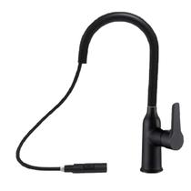 Torneira Extensivel Gourmet Cozinha Pia Ducha Articulada Dois Jatos Monocomando Bancada Mesa Agua Quente Fria Sofisticado Luxo Moderno