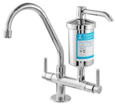 Torneira Filtro Cozinha Bancada Metal 1/4 De Volta