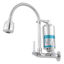 Torneira Filtro Cozinha Parede Gourmet Ducha Cromo C-72 Torneira Filtro Cozinha Parede Gourmet Ducha Cromo C-72