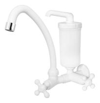 Torneira Filtro de Parede Bica Móvel Branca - Maruja Viqua