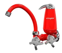 Torneira Filtro Purificador Vermelha Retrô, Cozinha, Pia - ACQUABIOS