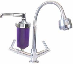 Torneira Flexí Violeta C/ Filtro. Mesa, Pia,cozinha, Metal