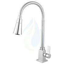 Torneira Flexível Cozinha Mesa Quadrada Jato Duplo Cone Cromado Bancada C-70 Cód. 3512 Torneira Flexível Cozinha Mesa Quadrada Jato Duplo Cone Cromado Bancada C-70 Cód. 3512