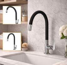 Torneira Flexível de Bancada mesa Luxo Cozinha ou Lavanderia Torneira Flexível de Bancada mesa Luxo Cozinha ou Lavanderia