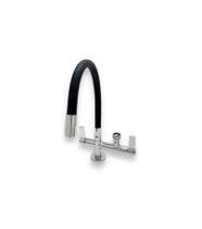 Torneira Flexivel De Mesa Samer Metais Com Saida Para Maquina De Lavar Tubo 5/8 Black