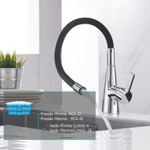 Torneira Flexível Para Cozinha, Bancada Quente e Frio Monocomando Com Arejador FC-16 Torneira Flexível Para Cozinha, Bancada Quente e Frio Monocomando Com Arejador FC-16