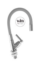Torneira flexível wimflex fit bancada cinza wim metais