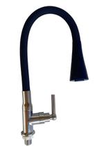 Torneira flexível wimflex flow bancada preta wim metais