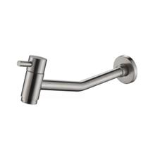 Torneira Fria De Lavatório Ou Tanque Redonda Escovada