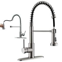 Torneira Goumert Cozinha Monocomando Misturador Agua Quente Fria Mesa Bancada Pia Moderna Extensivel Limpeza Restaurante Hotel