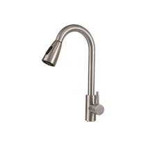 Torneira gourmet 194217 monocomanda extensível inox 304 escovada domum