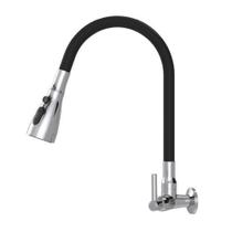 Torneira Gourmet Abs Triplo Jet Preta C70 1/4volta 1/2 1167 Dn15 Cromada Real Metais