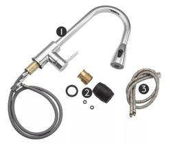 Torneira Gourmet Aço Inox Cozinha