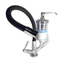 Torneira Gourmet Articulada Preta Bica Móvel Filtro Copo Abs