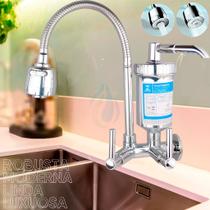 Torneira Gourmet Com Filtro Cozinha Luxo Parede Metal 1/4 De Volta Cód. 2170-0 Torneira Gourmet Com Filtro Cozinha Luxo Parede Metal 1/4 De Volta Cód. 2170-0