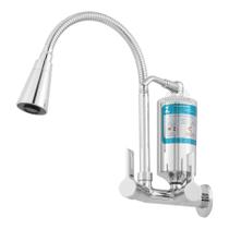 Torneira Gourmet com Filtro Parede Bica Flexível, 2 Jatos Modelo Cone CasaGrande Mundial Torneira Gourmet com Filtro Parede Bica Flexível, 2 Jatos Modelo Cone CasaGrande Mundial