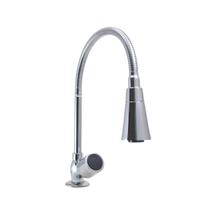 Torneira Gourmet Cônico Duplo Jato Metal Inox Pia Cozinha Mesa / Bancada Luxo C39