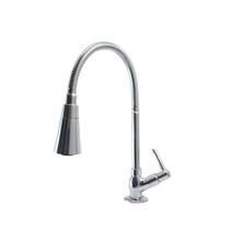 Torneira Gourmet Cônico Duplo Jato Metal Inox Pia Cozinha Mesa / Bancada Luxo C51 - Reino das Torneiras