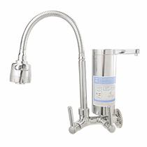Torneira Gourmet Cozinha Com Filtro Parede Pia em Metal Dois Jatos Flexível 1/4 de Volta